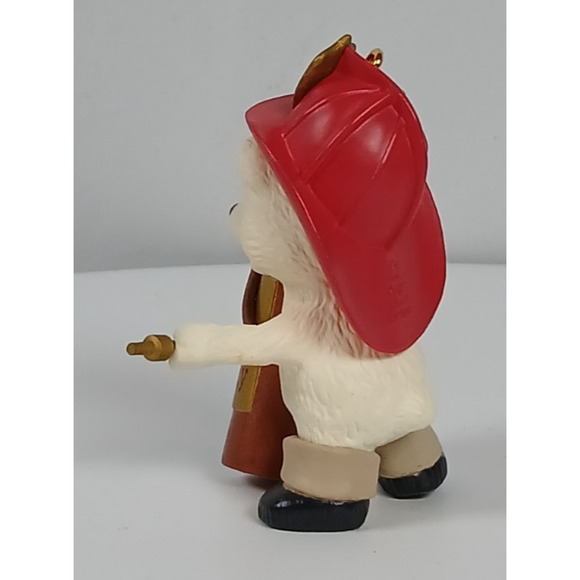 Hallmark Red Hot Holiday 1994 Christmas Keepsake Ornament Firefighter Fire Bear - Picture 6 of 10